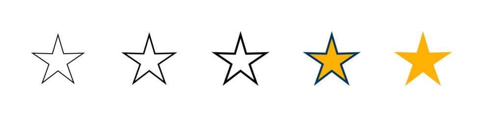 Star icon logo design. rating sign and symbol. favourite star icon