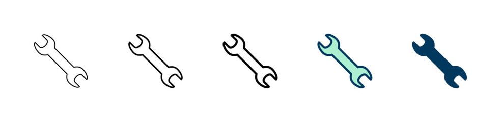 Wrench icon logo design. repair icon. tools sign and symbol
