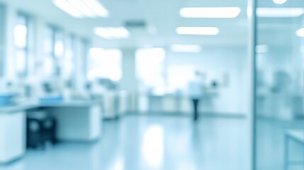 Fototapeta premium An abstract depiction of a laboratory room filled with cutting-edge research equipment.