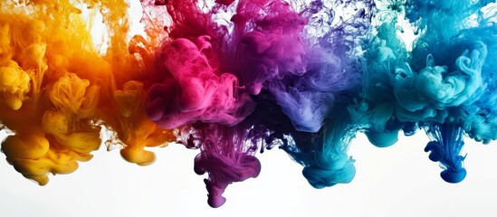 Fototapeta premium Captivating ink patterns creating a visual feast in water.