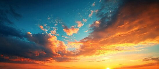 Warm yellow clouds enhance the captivating landscape backdrop.