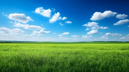 Fototapeta premium green grass and blue sky