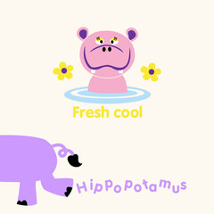 Cartoon illustration designs are suitable for children's t-shirt designs, screen printed t-shirts, greeting cards and others.