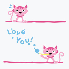 Cartoon illustration designs are suitable for children's t-shirt designs, screen printed t-shirts, greeting cards and others.