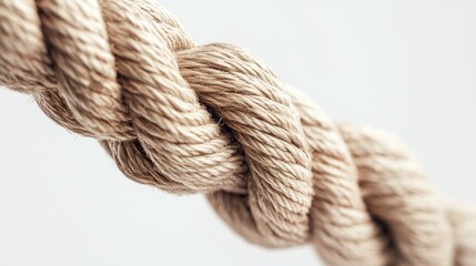 Closeup of a Rope, Natural Fibers