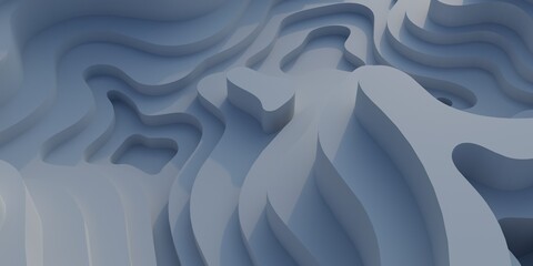 Abstract 3D wave topography background