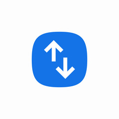 swap arrows icon sign vector