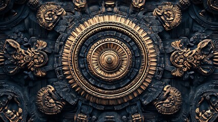 Fototapeta premium beautiful design of a mandala that is made by the artist