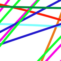 Abstract Lines in Vibrant Colors