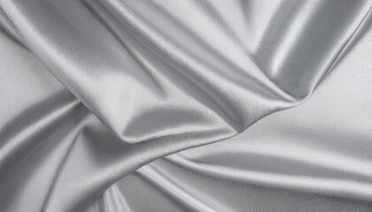 Obraz premium 銀色のサテン生地の背景