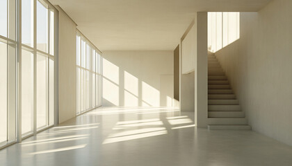 Obraz premium Minimalist and unique interior design in the house