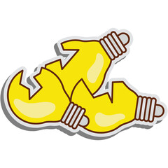 Bulb Waste Sticker