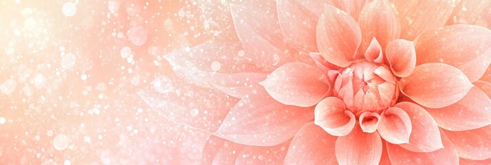 A soft pink flower with a dreamy background of light bokeh, evoking tranquility and beauty.