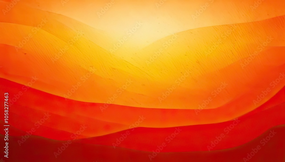 Poster radiant orange gradient background with grunge texture and glow