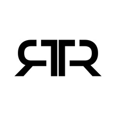 Letter R T R logotype design PNG