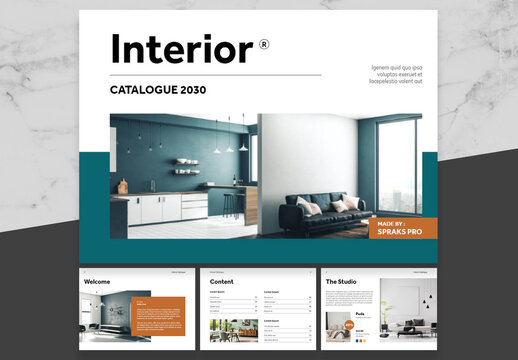Blue And Brown Interior Catalogue