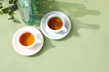 Tea Cup and Green