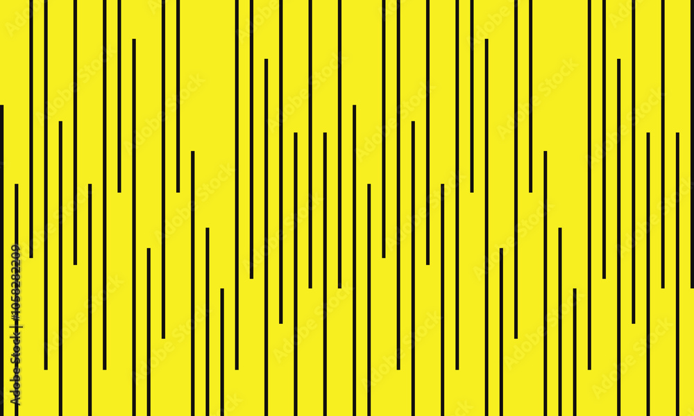 Aufkleber abstract vertical irregular line pattern on yellow suitable for banner, poster.
