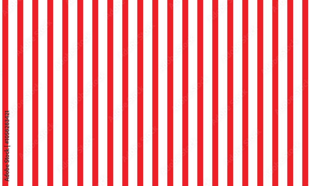Poster abstract vertical red line pattern suitable for cloths, tablecloths.