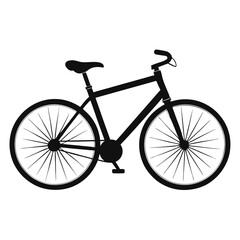 bicycle-a-silhouette-vector-with-white-background