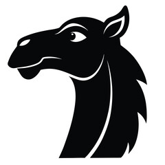 giraffes-a-silhouette-vector-with-white-background