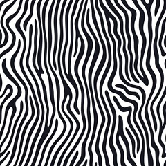 Fototapeta premium Abstract Black and White Wavy Pattern Background, Monochromatic abstract design with flowing black and white wave lines, creating a modern, seamless pattern perfect for backgrounds and design element 