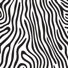 Abstract Black and White Wavy Pattern Background, Monochromatic abstract design with flowing black and white wave lines, creating a modern, seamless pattern perfect for backgrounds and design element
