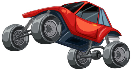 Red Off-Road Buggy Illustration