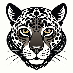 leopard-a-silhouette-vector-with-white-background