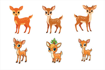 Adorable Little Deer Illustrations Collection