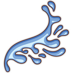 Obraz premium Water Splash Sticker