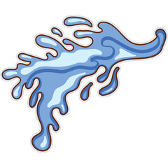 Water Splash Sticker