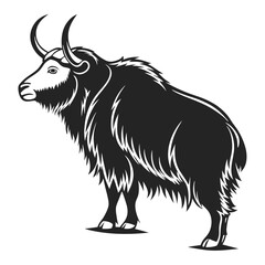 yak-a-silhouette-vector-with-white-background