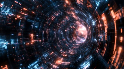Obraz premium Quantum computing developments promise breakthroughs in cybersecurity.