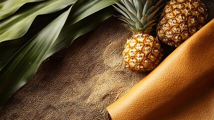 Eco-Friendly Leather Made from Pineapple Fibers