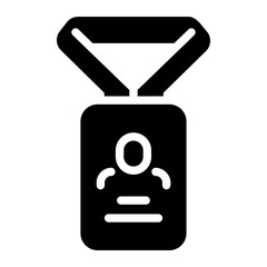 press card Solid icon