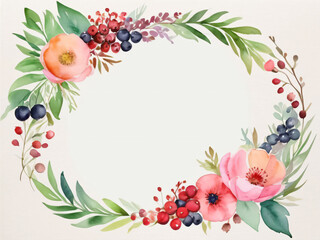 Beautiful wedding invite featuring delicate flowers.