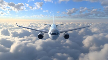 Commercial airplane. 