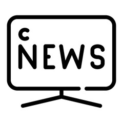television Line Icon