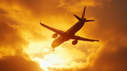 Commercial airplane. 