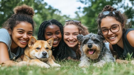 Mixed race team develops sustainable pet health care by integrating circular economy principles into the pet care industry