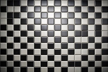 black and white tile background texture, point of view