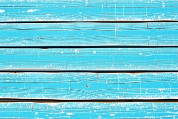 Obraz premium Weathered Wooden Planks with Peeling Blue and White Paint.generative AI 