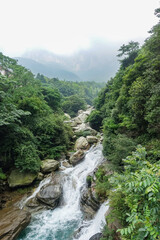 waterfall in the mountains, san die quan