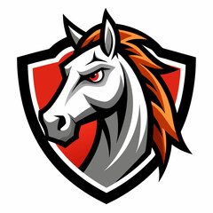Obraz premium horse head mascot