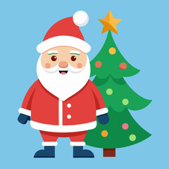 santa claus with a bag