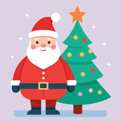 santa claus with gift