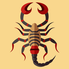 scorpion cartoon isolated