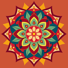 Flower Mandala, Pattern Circle Creative Luxury Ornamental Mandala design 