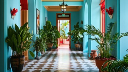 Tropical Corridor Interior Design